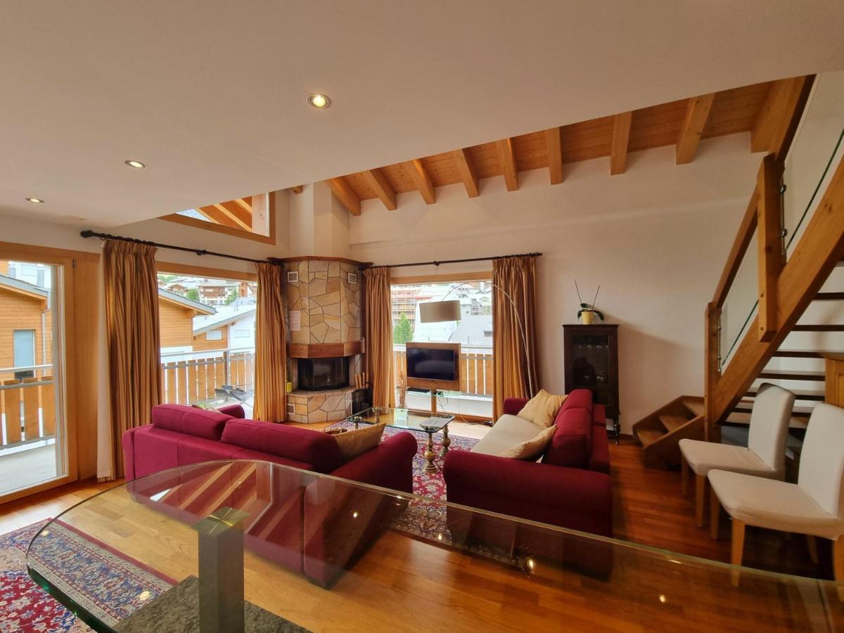 Chalet Haus Perla サース フェー エクステリア 写真